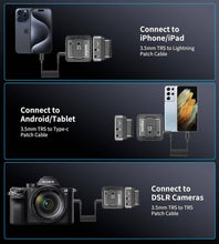 Godox Magic XT1-C 2-Person Wireless Microphone System with USB-C Adapter 2.4 GHz Lavalier Mic for Android, Cameras & Devices