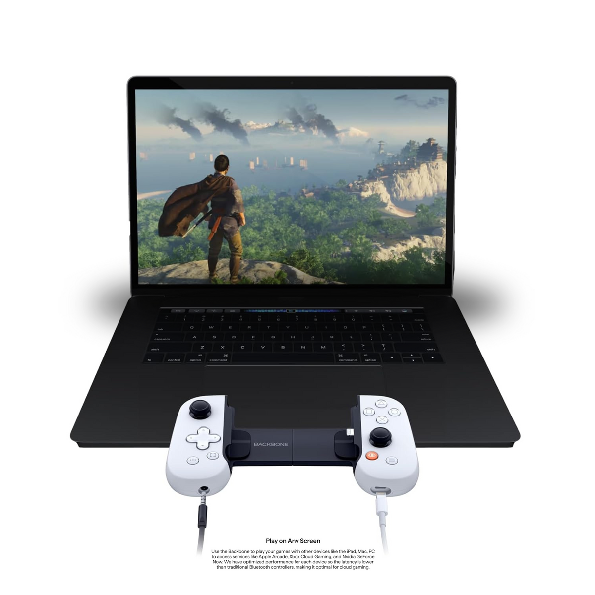 Backbone One Mobile Gaming Controller, For iPhone / PlayStation Edition, Compact Design, Low Latency Connection, 3.5mm Headphone Jack, White