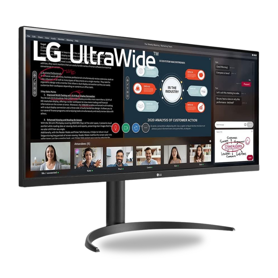 LG 34WP550 34-Inch 21:9 UltraWide Full HD (2560 x 1080) IPS Borderless Monitor with AMD FreeSync