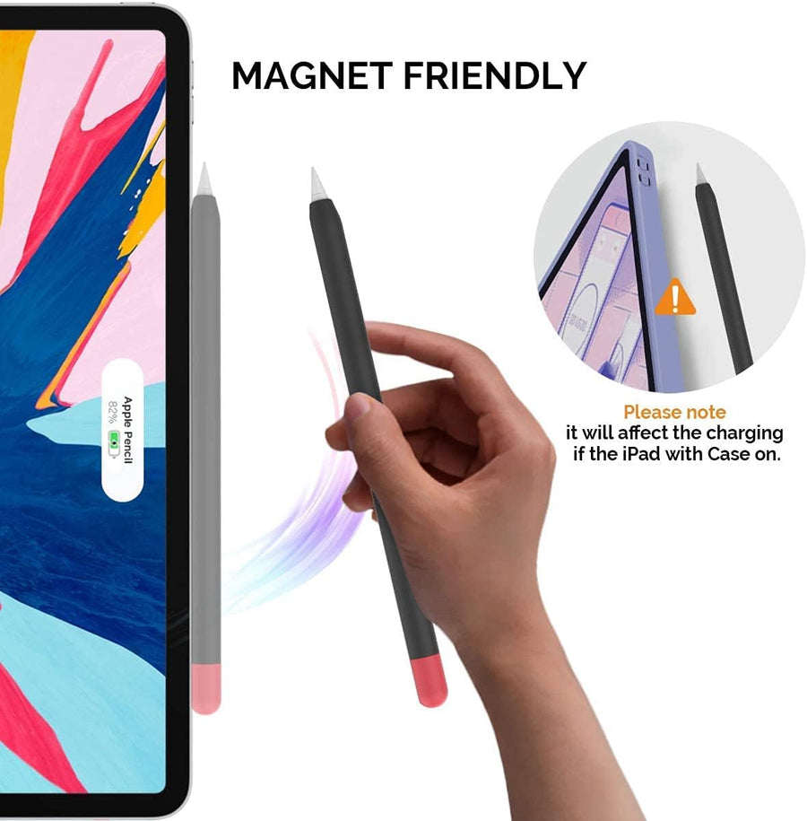 Mizi (2 Pack) Case for Apple Pencil 2nd Generation & Apple Pencil Pro (2024) Cover Premium Silicone Sleeve Skin