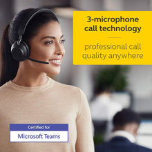 Jabra Evolve2 65 Wireless PC Headset – Noise Cancelling Microsoft Teams Certified Mono Headphones With Long-Lasting Battery – USB-A Bluetooth Adapter – Black
