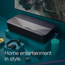 EPSON EH-LS800B Super-ultra-short-throw projector, smart laser projection TV, 4,000 lumen brightness, 2,500,000:1 contrast ratio, 3LCD technology - Black