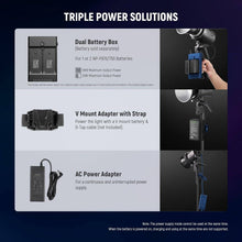 NEEWER MS60C RGBWW LED Video Light with 2.4G/APP Control, 65W Metal Mini RGB COB, Bowens Mount Spotlight, 2700K-6500K, 8300lux/1m, CRI 97+/TLCI 98+,17 Effects + RGBCW | AWP012551