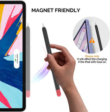 Mizi (2 Pack) Case for Apple Pencil 2nd Generation & Apple Pencil Pro (2024) Cover Premium Silicone Sleeve Skin, USB Charging/Double Tap & Attaching Magnetically - (Black/Orange)