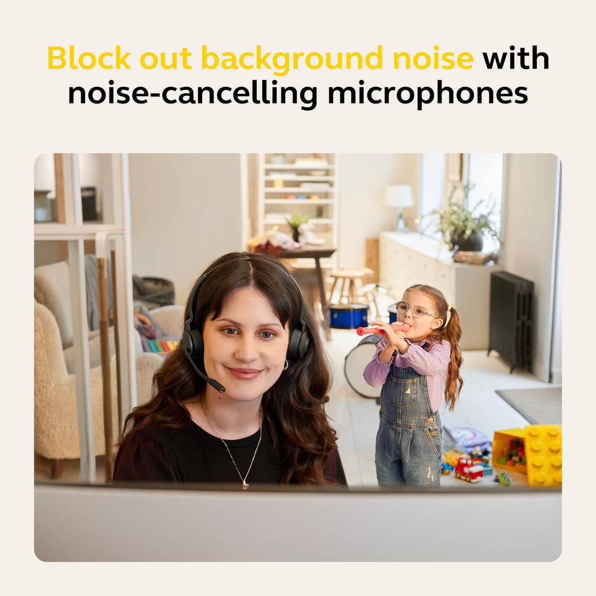 Jabra Engage 55 UC Stereo USB-C Headset, SafeTone 2.0 Hearing Protection, DECT Security Step C, Robust and Flexible USB Adapter, Black | 9559-430-111