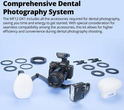 GODOX MF12-DK1 Dental Flash Kit for Sony 2-Light TTL Macro System with X2T-S Trigger and Accessories
