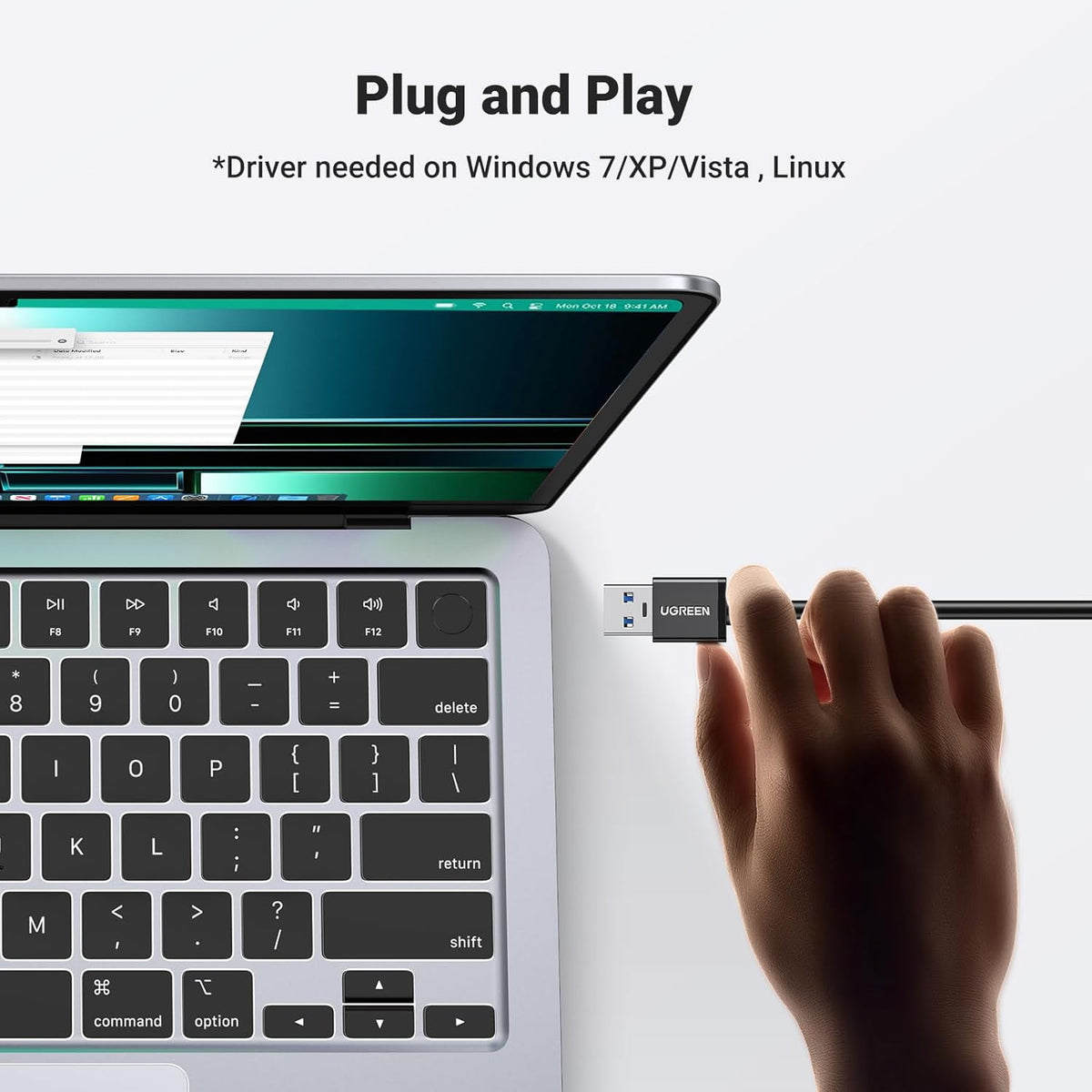 UGREEN USB 3.0 Hub Ethernet Adapter with 3 Port USB 3.0 Ethernet Gigabit Network Converter RJ45 Lan Adaptor Compatible with MacBook Pro/Air, iMac Pro, Surface, Chromebook, Switch Console
