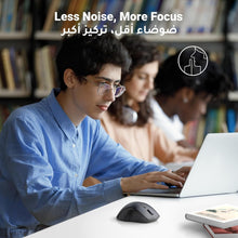 UGREEN Upgraded Ergonomic Mouse Comfortable for Large Sized Hands, Bluetooth Mouse for Laptop/Tablet, Silent Click, Dual Mode Bluetooth & 2.4G Nano Wireless Mice for PC/Smart TV/Multi-Devices Black