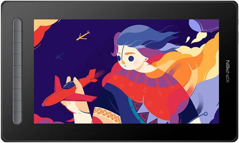 XP-PEN Artist13_2nd 13-inch Drawing Pen Display Graphics Monitor Full-Laminated Technology Drawing Monitor with Tilt Function,X3 Smart Battery-free stylus (Black)