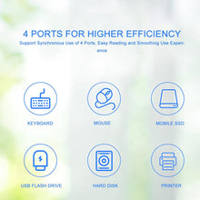 GOWENIC USB 3.0 to Ethernet Adapter, 3-Port USB 3.0 Hub with RJ45, USB3.0 and 2 USB 2.0 LAN Adapter 100Mbps Compatible with Laptop Desktop PC