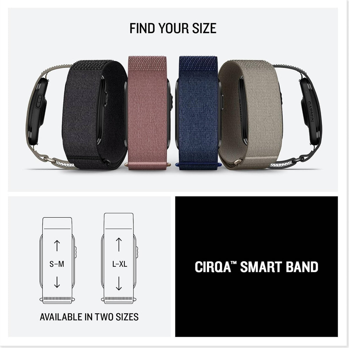 Garmin CIRQA Smart Band Health & Fitness Tracker