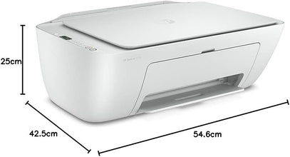 HP DeskJet 2720 All In One Printer,  Up to 7.5 ppm Print Speed, Scan / Print / Copy Functions, USB 2.0 Port, White | 3XV18B