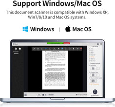 CZUR Shine Ultra Pro 24MP Document Scanner, USB Book Scanner, Portable Document Camera, A3 Large Format Book Scanner, Adjustable Height, Max DPI 440, for Windows & Mac