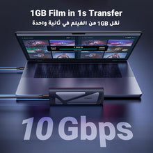 UGREEN M.2 to USB NVMe SATA SSD Enclosure Reader, Tool-Free USB 3.2 Gen2 10Gbps NVMe PCI-E 6Gbps SATA M-Key / B+M Key Solid State Drive External Adapter With UASP Trim, for SSDs 2242 2260 2280