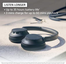 Sony WH-CH720N Wireless Noise Cancelling Headphones, 35 hours battery life, Clearer hands-free calling, Multipoint Connection, Black, UAE Version - 1-Year warranty