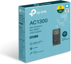 TP-Link AC1300 USB WiFi Adapter(Archer T3U)- 2.4G/5G Dual Band Wireless Network Adapter for PC Desktop, MU-MIMO WiFi Dongle, USB 3.0, Supports Windows 11, 10, 8.1, 8, 7, XP/Mac OS X 10.9-10.14