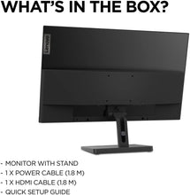 Lenovo L27e-30 27-Inch IPS FullHD 75Hz Monitor 3 side edgeless With HDMI,VGA Black-66BEKAC2UK