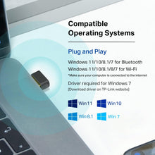 TP-Link Nano 2-in-1 USB Bluetooth WIFi Adapter AC600(Archer T2UB Nano)- Bluetooth 4.2 with 2.4G/5G Dual Band Wireless Network Adapter for Desktop PC, WPA3, Supports Windows 11,10, 8.1,8, 7