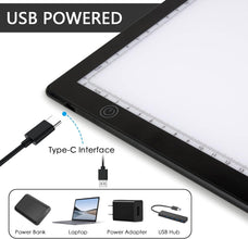 TERRIFI A4 Slide Viewer Light Pad - Magnetic Backlight for Slides and Film Negative Scanning - 3 Brightness Levels - USB Powered