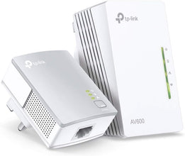 TP-Link AV600 Powerline Adapter Wi-Fi Kit, Wi-Fi Booster/Hotspot/Extender, Wi-Fi Speed up to 300Mbps, 2+1 Ports| N300 Mbps+AV600 Mbps plug and play, (TL-WPA4220 KIT)