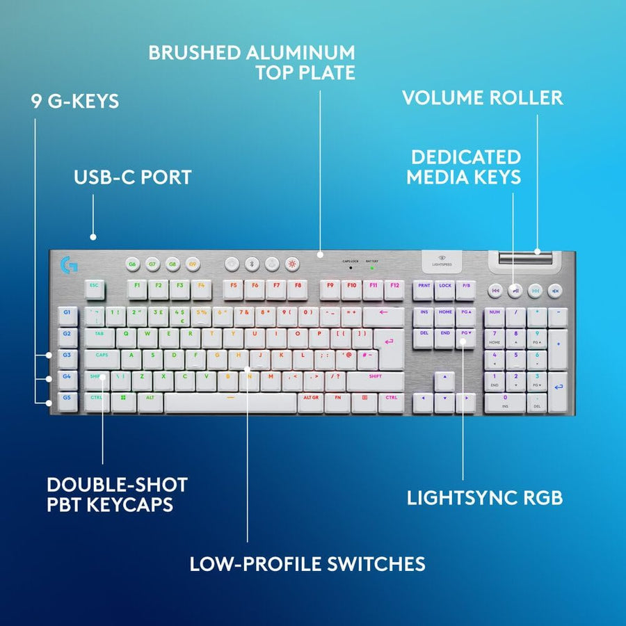 Logitech G915 X LIGHTSPEED Low-Profile Wireless Gaming Keyboard