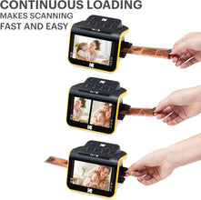 KODAK HYQNG Digital Film Scanner, Film and Slide Scanner with 5” LCD Screen, Convert Color & B&W Negatives & Slides 35mm, 126, 110 Film to High Resolution 22MP JPEG Digital Photos, Black