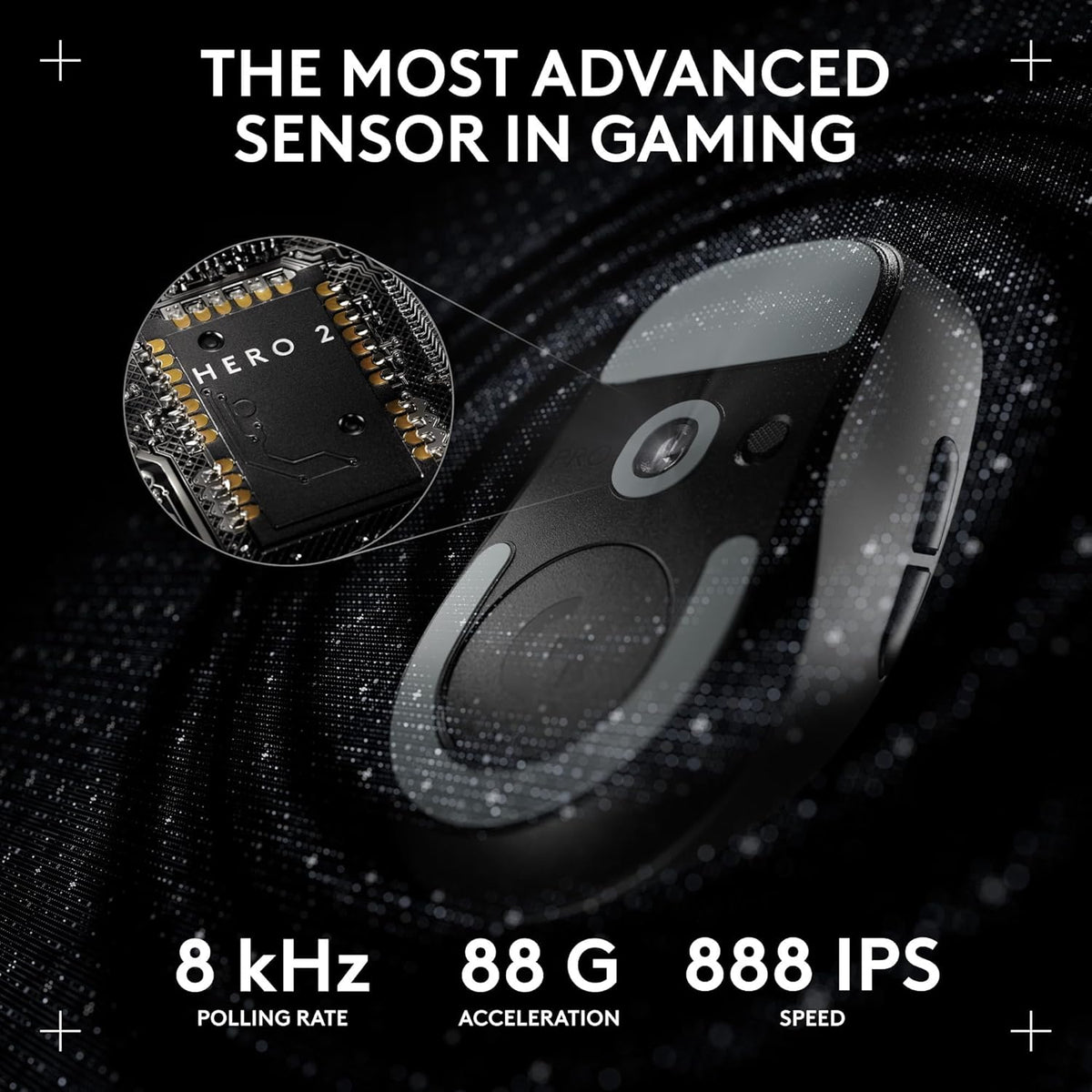 Logitech G PRO X SUPERLIGHT 2 LIGHTSPEED Wireless Gaming Mouse, Lightweight, LIGHTFORCE Hybrid Switches, HERO 2 Sensor, 32,000 DPI, 5 Programmable Buttons, USB-C Charging, PC & Mac - Black