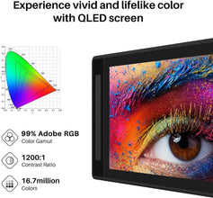 HUION KAMVAS Pro 16 2.5K QHD Drawing Tablet with Screen QLED Full-Laminated Graphics Tablet with Battery-Free Pen, 15.8inch Digital Art Tablet Compatible with Mac, PC, Android & Linux