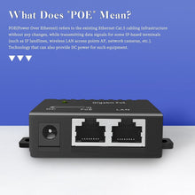 KASTWAVE Gigabit PoE Injector, Non-PoE to PoE Adapter, 30W PoE Adapter High Data Transmission IEEE 802.3at/af, 1 Port Power Over Ethernet Passive PoE Adapter, Distance Up to 100 Meters