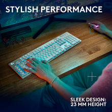 Logitech G915 X LIGHTSPEED Low-Profile Wireless Gaming Keyboard, Double-Shot PBT Keycaps,Fully Programmable Keys,RGB Backlighting, Sleek AluminumFinishing, GL Brown Tactile Switches-PC/Mac-White