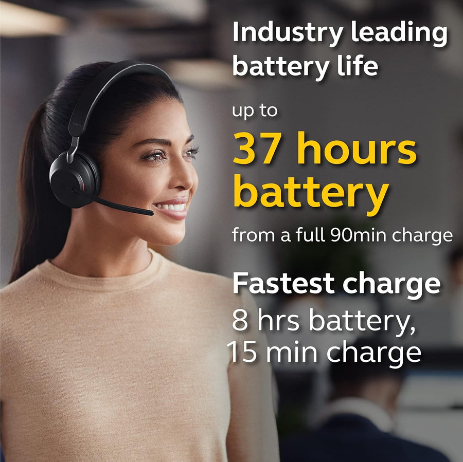 Jabra Evolve2 65 MS Wireless Headphones with Link380c