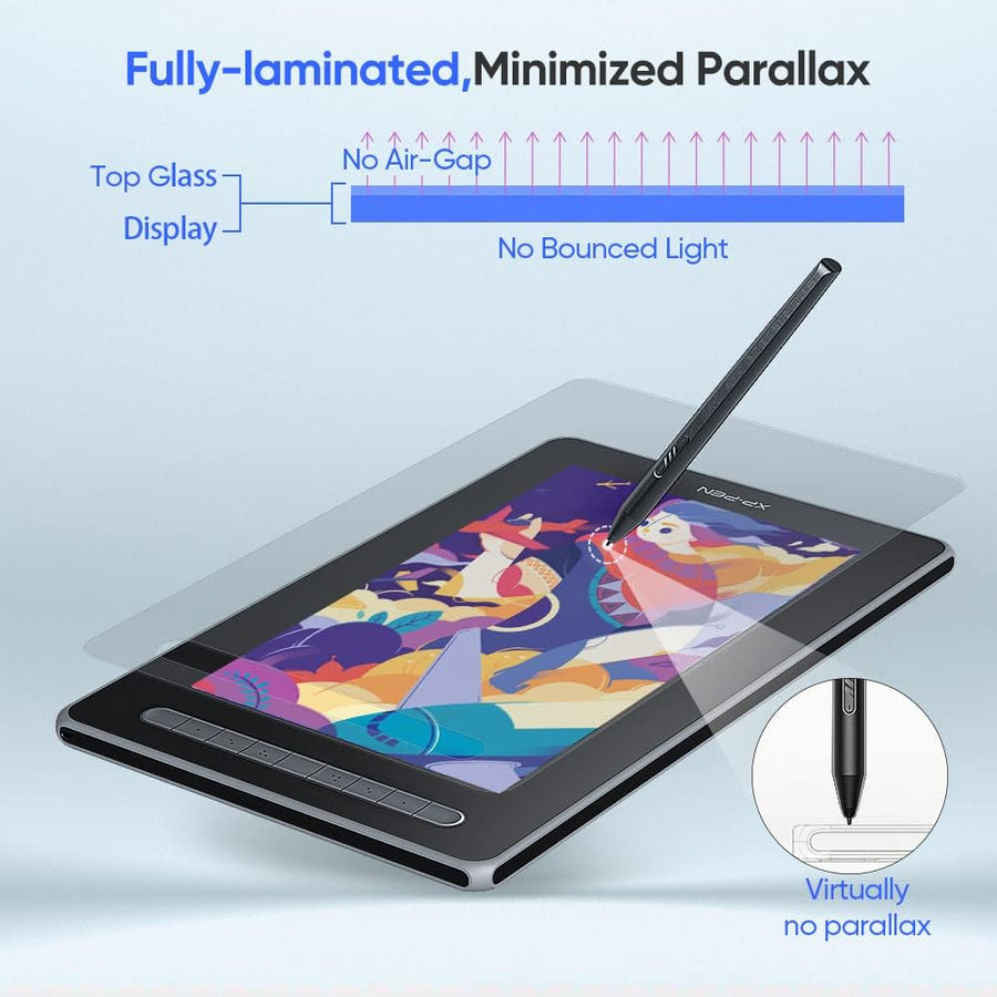 XP-PEN Artist13_2nd 13-inch Drawing Pen Display Graphics Monitor Full-Laminated Technology Drawing Monitor