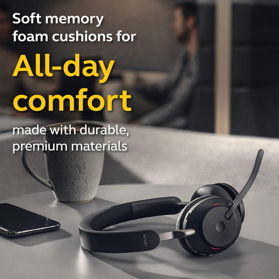 Jabra Evolve2 65 MS Wireless Headphones with Link380c