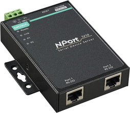 MOXA NPort 5210-2 Ports Device Server, 10/100 Ethernet, RS-232, RJ45 8 Pin- Without- Adapter