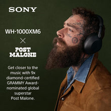 Sony WH-1000XM6 The Best Wireless Noise Canceling Headphones, HD NC Processor QN3, 12 Microphones, Adaptive NC Optimizer, Mastered by Engineers, Studio-Quality, 30-Hour Battery, Black