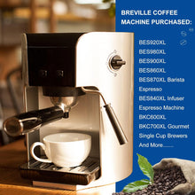 Bre-Ville Espresso Machine Water Filter, 6 Packs Espresso Filter, Bre-Ville Filters For Espresso Machine,Bre-Ville Filter Replacement(Activated Charcoal)