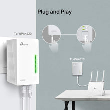 TP-Link AV600 Powerline Adapter Wi-Fi Kit, Wi-Fi Booster/Hotspot/Extender, Wi-Fi Speed up to 300Mbps, 2+1 Ports| N300 Mbps+AV600 Mbps plug and play, (TL-WPA4220 KIT)