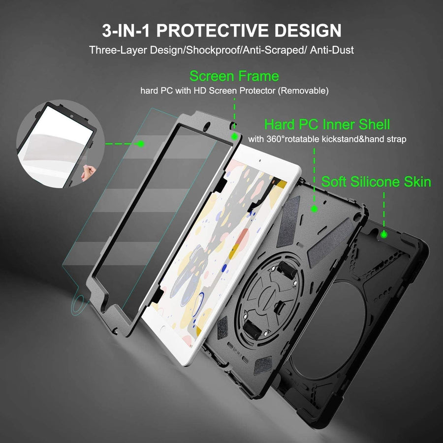 Herize iPad 9th 8th Generation Case Cover iPad 7th Case iPad 10.2 inch Case 2021/2019/2020