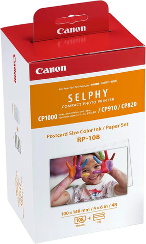 Canon RP108 Post card Size Color Ink / Paper Set