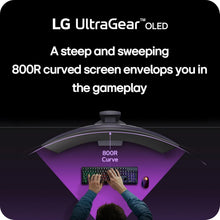 LG 34GS95QE 34-inch Ultragear OLED Curved Gaming Monitor WQHD 800R 240Hz 0.03ms DisplayHDR True Black 400 AMD FreeSync Premium Pro NVIDIA G-Sync HDMI 2.1 DisplayPort Tilt/Height/Swivel Stand Black