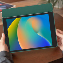 VANCLE PU Case for iPad 9/8/7 (10.2-Inch, 2021/2020/2019 Model, 9th/8th/7th Generation) ，Slim Stand Hard Back Shell Protective Smart Cover Case for 10.2 Inch iPad 9/8/7 (Green)
