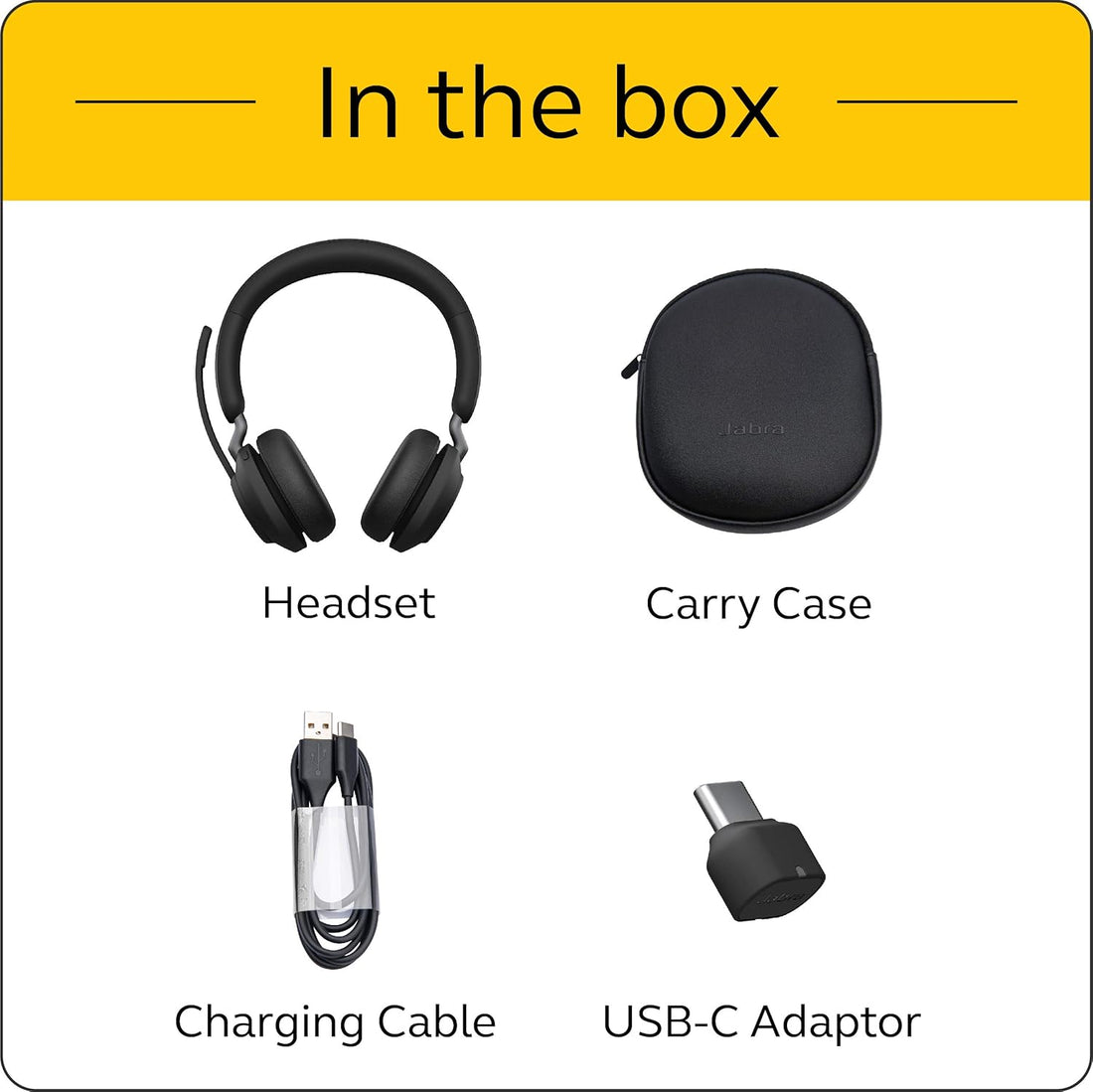 Jabra Evolve2 65 MS Wireless Headphones with Link380c