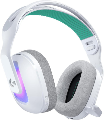 Logitech G522 LIGHTSPEED Wireless Gaming Headset, LIGHTSYNC RGB, Full Bandwidth Mic & Advanced Synchronized Audio, Tri-Connectivity with LIGHTSPEED, Bluetooth, USB-A to USB-C for PC - White