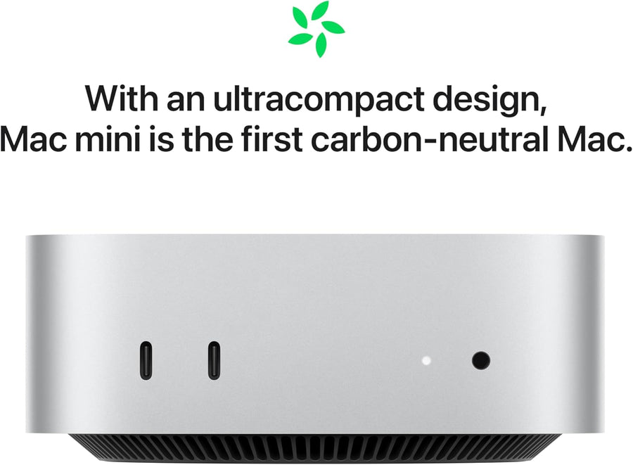 Apple 2024 Mac mini (Apple M4 chip with 10-core cpu and 10-core gpu, 16GB Unified Memory, 256GB) - Silver