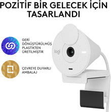 Logitech Brio 300 Full HD Webcam with Privacy Shutter, Noise Reduction Microphone, USB-C, Ceritified for Zoom, Microsoft Teams, Google Meet, Auto Light Correction - Off-white