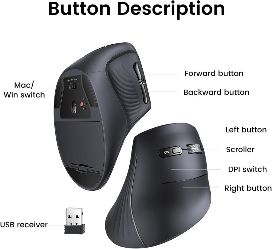 UGREEN Ergonomic Mouse
