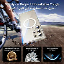 UGREEN Samsung Galaxy S25 Ultra Case MagSafe Cover, [S-Pen Supported], [Innovative iCrystal Tech], [MIL-Grade Protection], [Anti-Scratch], Magnetic Protective Slim Clear Transparent Case 6.9 inch