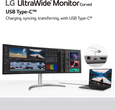 LG UltraWide Monitor (49WQ95C) – 49-Inch 32:9 Nano IPS Display, DQHD(5120 X 1440p) at 144Hz, DCI-P3 98%, Display HDR™400, Curved