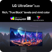 LG 34GS95QE 34-inch Ultragear OLED Curved Gaming Monitor WQHD 800R 240Hz 0.03ms DisplayHDR True Black 400 AMD FreeSync Premium Pro NVIDIA G-Sync HDMI 2.1 DisplayPort Tilt/Height/Swivel Stand Black