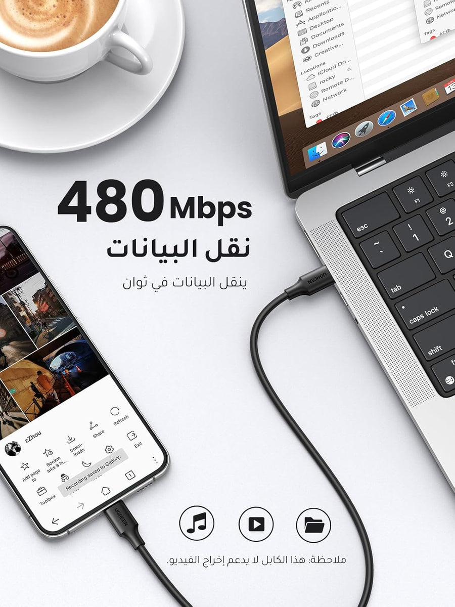 UGREEN 60W iPhone Charger Cable 1M